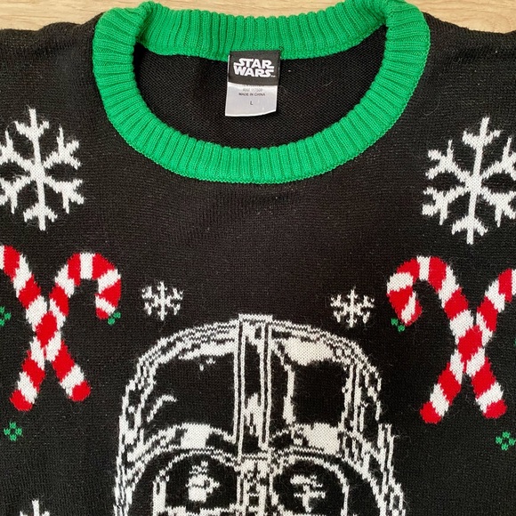 Star Wars Darth Vader Adult Christmas Holiday X-Mas Sweater Men’s Size Large - Picture 9 of 10